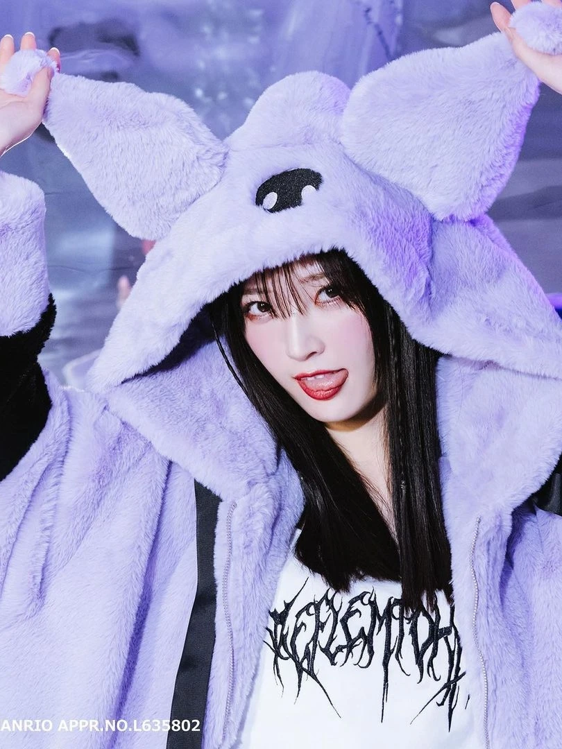 Harajuku Japanese Thickened Warm Cute Sweet Cool Plush Coat for Women Luxury Purple Fur Jacket Coats Autumn and Winter Clothes