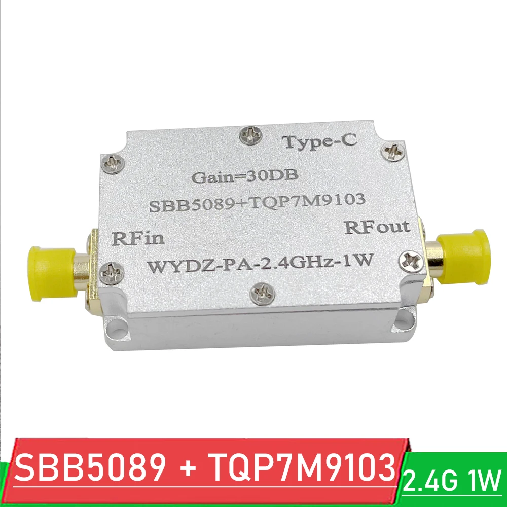 

Высоколинейный Радиочастотный усилитель для микроволновой печи SBB5089 + TQP7M9103, 2,4 ГГц, 1 Вт, 30 дБм, для передачи Wi-Fi 2,4 ГГц
