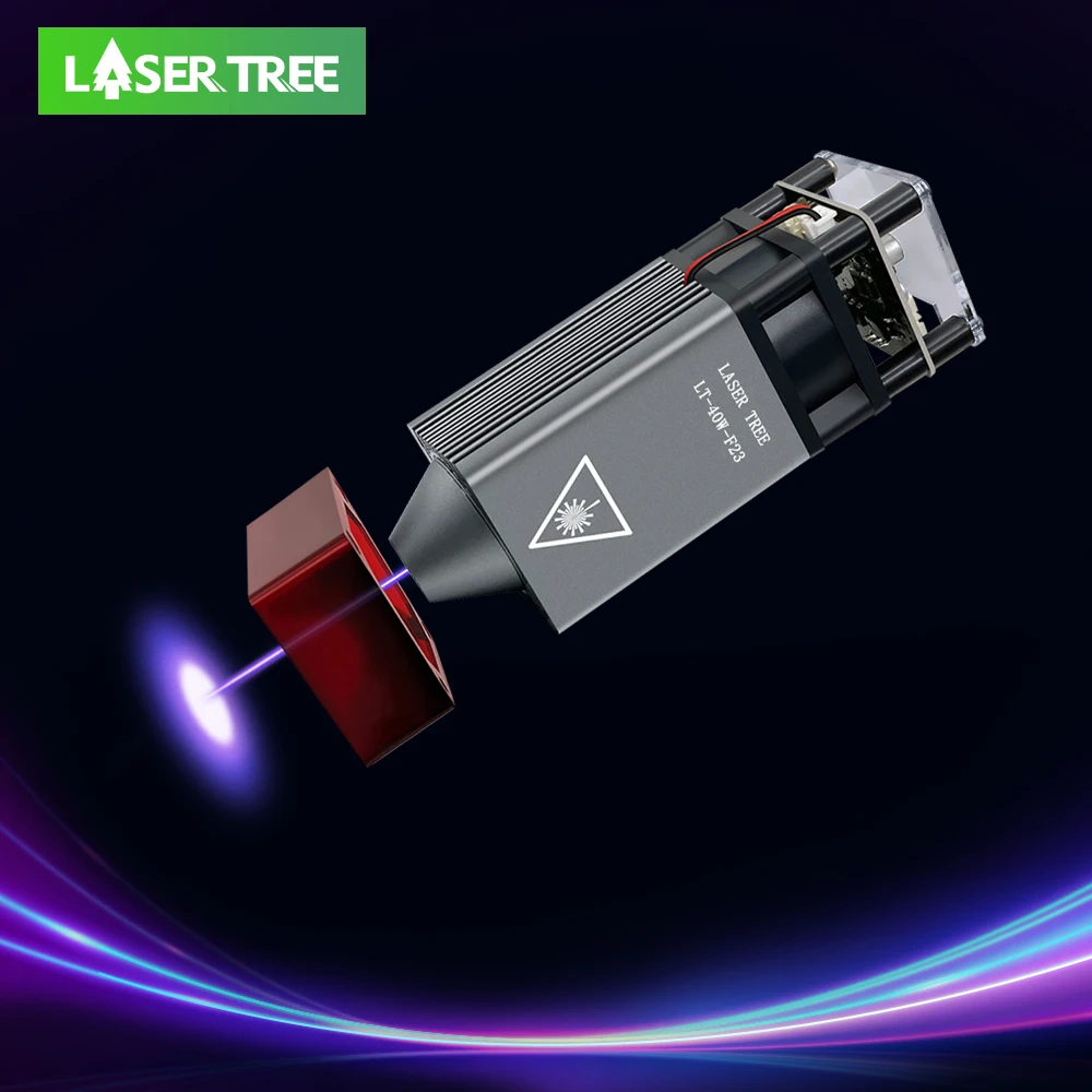 LASER TREE 40W TTL Laser Module 450nm Blue Laser Head for Laser Cutter Engraver Machine DIY Wood Working Tools and Accessories