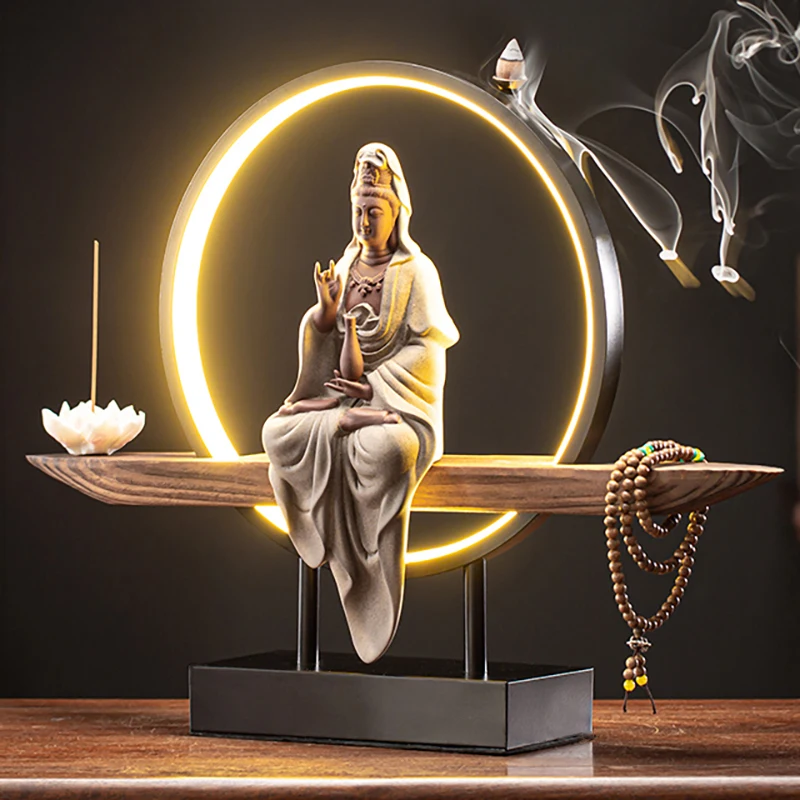 

Buddha Lamp Insence Burner Aesthetic Home Decor Electronic Censer Fragranc Queimadores De Incenso Home Decoration Accessories