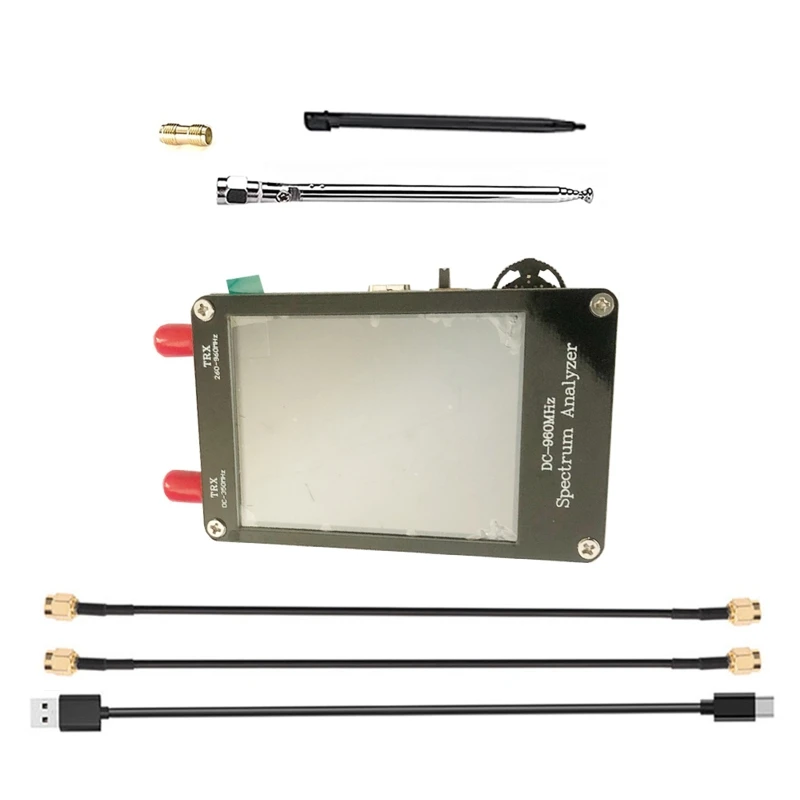 Portable Spectrum Analyzer,Upgraded Handheld Frequency Analyzer 100kHz to 960MHz MF/HF/VHF UHF Input,Signal Generator