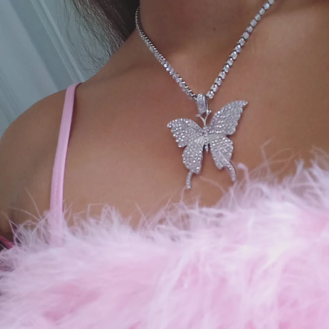 

Эстетическое ювелирное изделие Y2K, цепочка до ключиц с кристаллами в виде насекомых, модное винтажное Ожерелье Стразы в стиле Харадзюку, баб...