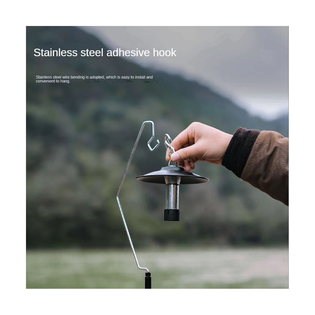 

Outdoor Aluminum Alloys Desktop Light Holder Portable Adjustable Camping Light Hooks Camping Light Holder,C Style