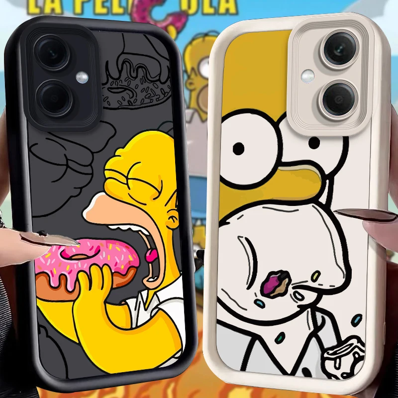 Чехол для Xiaomi Redmi Note 13 12 Pro Plus 4G чехол с рисунком из мультфильма The Simpsons задняя