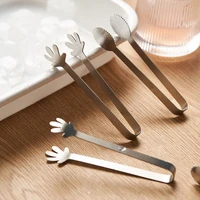 stainless steel food clip hand shaped tea cup clip ice clips mini sugar tongs stainless steel serving appetizers tongs