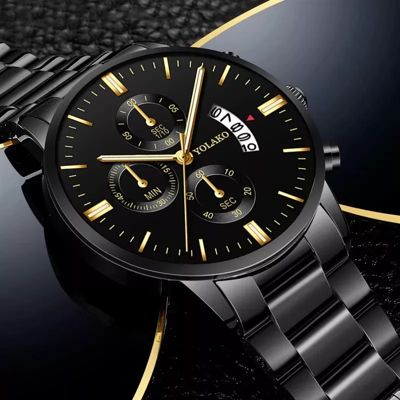 

Gold Watches Men's Luxury Top Brand Quartz Wristwatch Fashion Sport and Causal Business Watch Male Clock Reloj Hombres