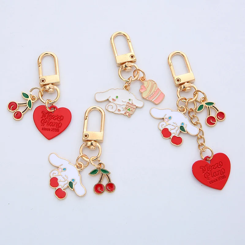 

Red Heart Metal Keychain Jewelry Pendant Ornament Charm Alloy Key Chain for Women Girl Gift Accessories