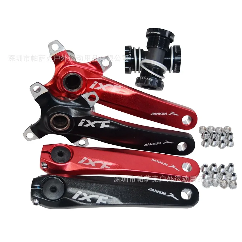

IXFAluminum Alloy Mountain Bicycle Bicycle Hollow Tooth Plate Crank Change Single Plate Left and Right Crank Hollow Crank Crank