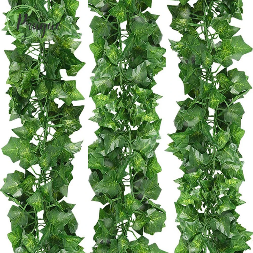 

72pcs Leafs 2.2M Home Decor Artificial Ivy Leaf Garland Plants Vine Fake Foliage Flowers Creeper Green Ivy Wreath Home Decore
