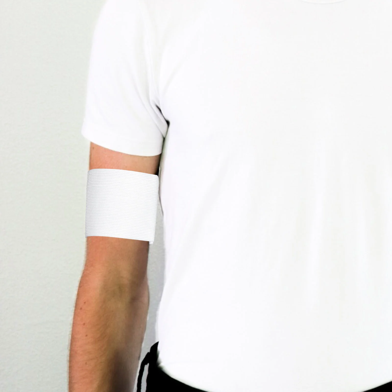 4 шт. белая повязка на руку футбольная траурная многоцелевая для командных видов