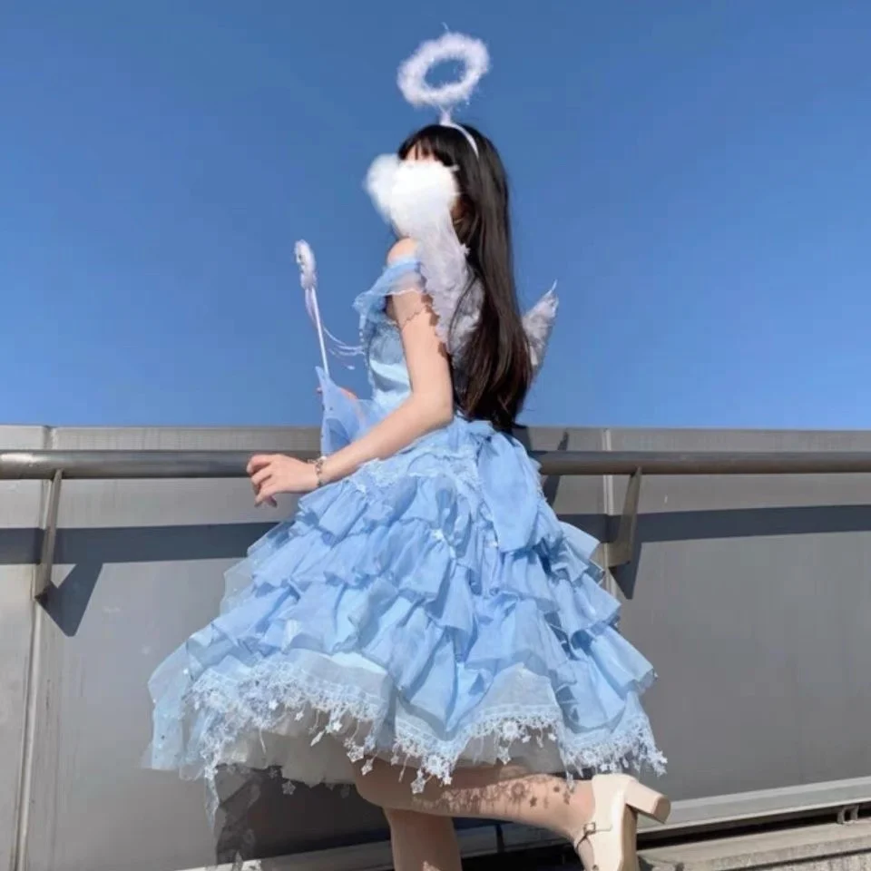 Нарядное Сетчатое женское с бантом и жемчужными снежинками завышенной талией