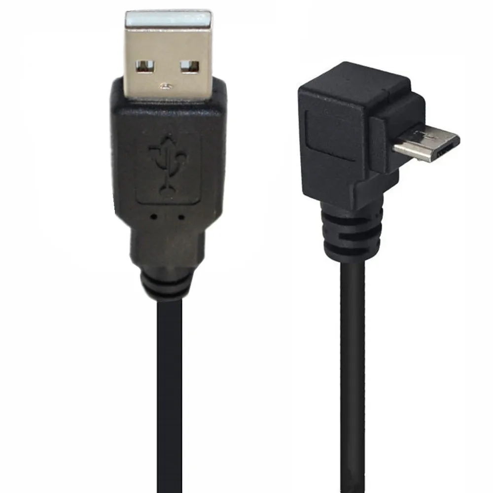 Фото Кабель для быстрой зарядки Micro USB с угловым разъемом 90 градусов V8 для мобильных телефонов Samsung, Xiaomi, Android, быстрый зарядный кабель 0.25м, 1.5м №2