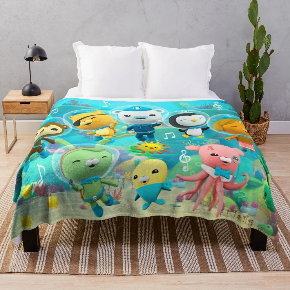 

Octonauts Kids Kwazii OceanAdventure Captain Barnacles Throw Blanket fashion sofa blankets large fluffy plaid flannel blanket