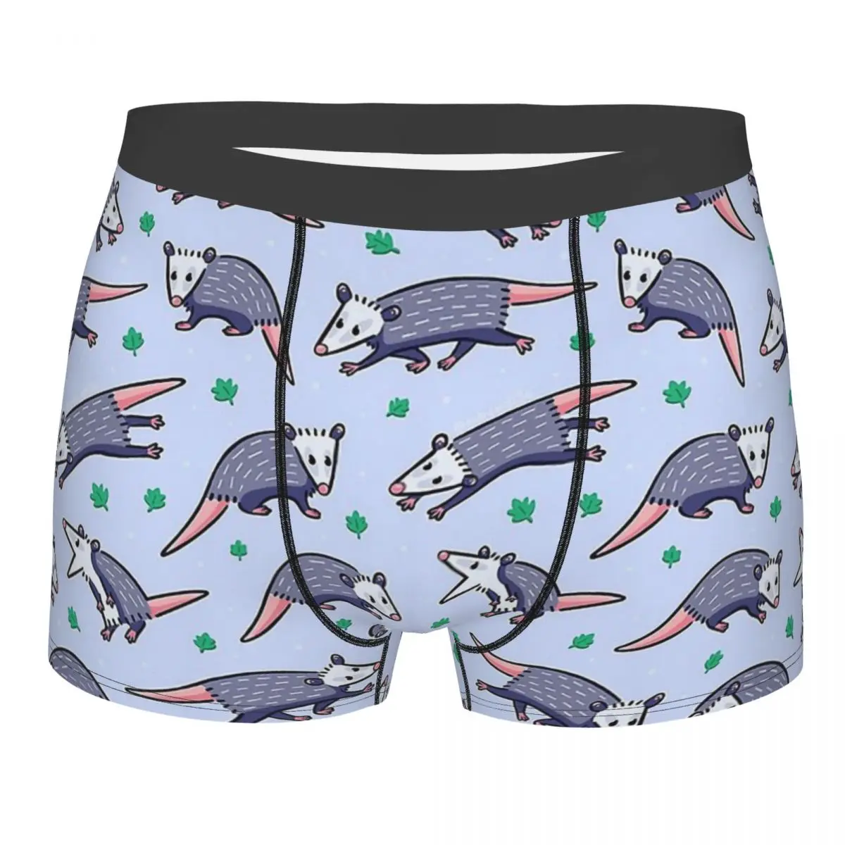 

Opossums Pattern Blue Possum Didelphinae Mouse Underpants Breathbale Panties Men's Underwear Ventilate Shorts Boxer Briefs