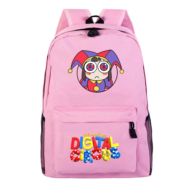 Anime The Amazing Digital Circus Jax Backpacks Pomni Student Daily School Bags Boys Girls Travel Bag Kids Back To Bookbag
