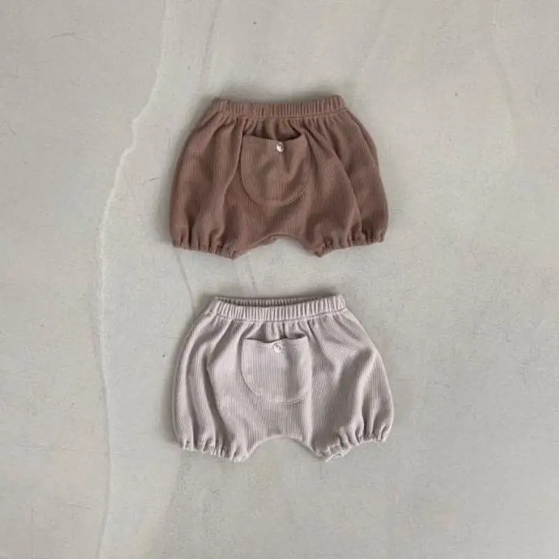 

Baby Boy Solid Big Pocket Shorts Kid Casual All-match Short Pants Girl Loose Comfortable Toddler Cotton Bread Shorts