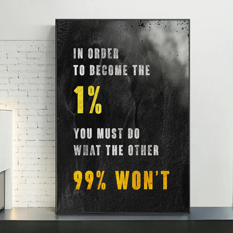 

Motivational Posters and Print Inspirational Quotes Canvas Painting Artwork Modern Wall Art Picture for Office Home Room Decor