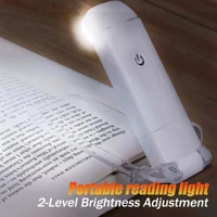mini led book reading light portable bookmark clip lamp usb rechargeable dimmable eye protection small clip led reading lamp