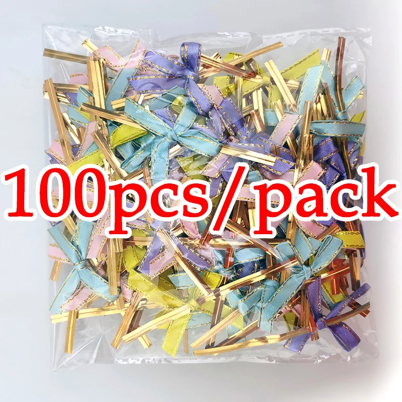 

Лента с золотым ободком банты RIBBON HOUSE 100 шт.