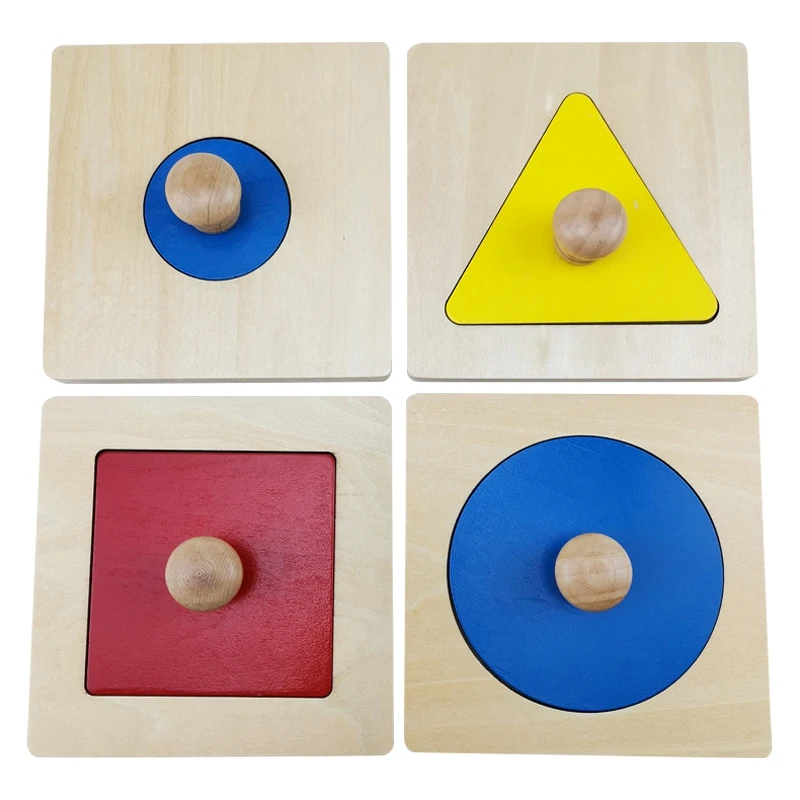 

Geometry Panel Infant Early Education Teaching Aid Puzzle Wooden Shape Hand Grab Board Toy