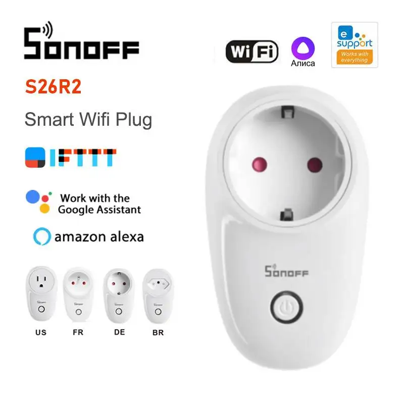 Смарт-розетка SONOFF S26 с поддержкой Wi-Fi и таймером |