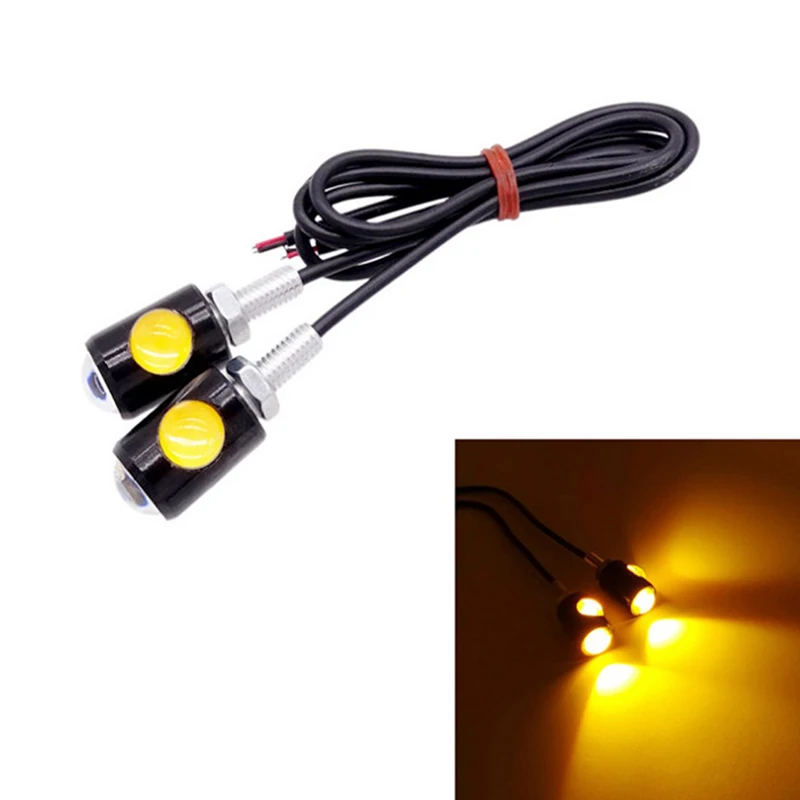 

2Pcs LED Motorcycle Signal Lamp Super Bright LED Car Number License Plate Bolt