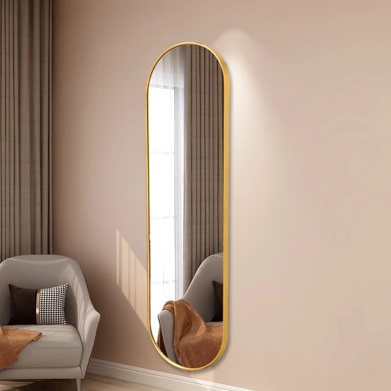 

House Full Body Mirror Bedroom Shower Big Aesthetic Wall Art Mirror Bathroom Vintage Nordic Espelho Home Decoration Accessories