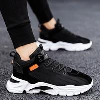 high top woven sports casual shoes mesh running shoes korean version trend all match student travel shoes springautumn