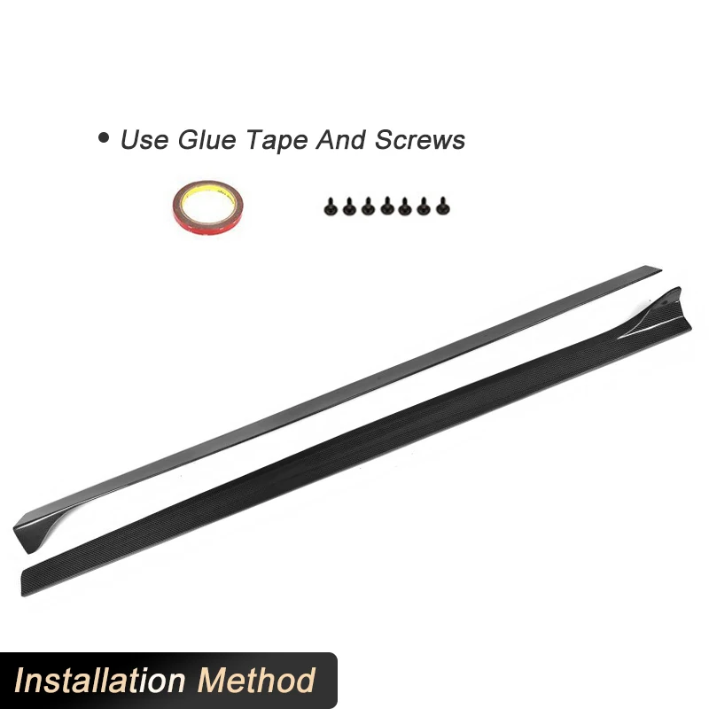 Автомобильные боковые юбки из углеродного волокна комплект кузова для Audi A3 Sline S3