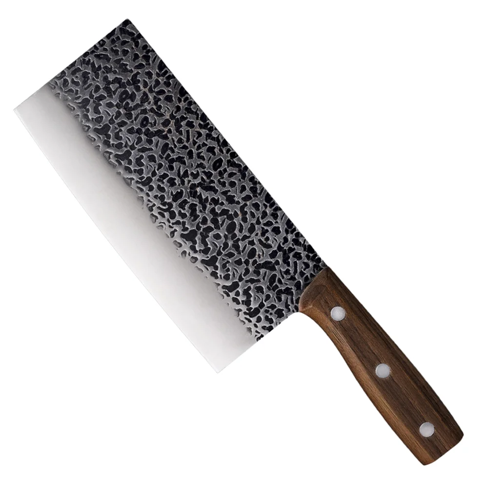 

Home Hand-hammered Stainless Steel Chopper Multipurpose Ergonomic Handle Cleaver Sliced Meat Butcher Cutter Kitchen Tools