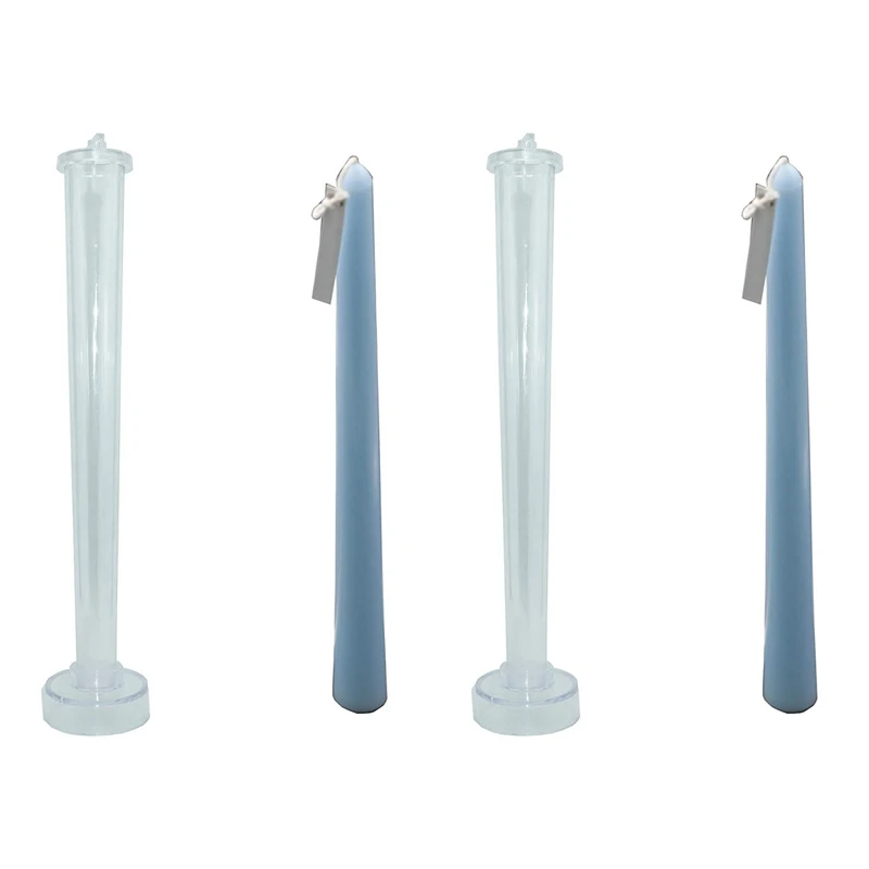 

2X Candle Molds Durable Candle Molds For Making Candles Classic Tall Taper Mold