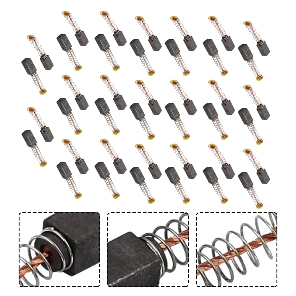 40 шт. 10x5x5 мм угольные щетки электроинструмент для электродвигателя