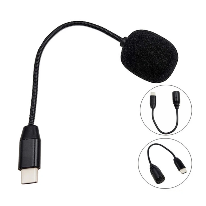 USB C компьютерный микрофон для телефона планшета всенаправленный конденсаторный