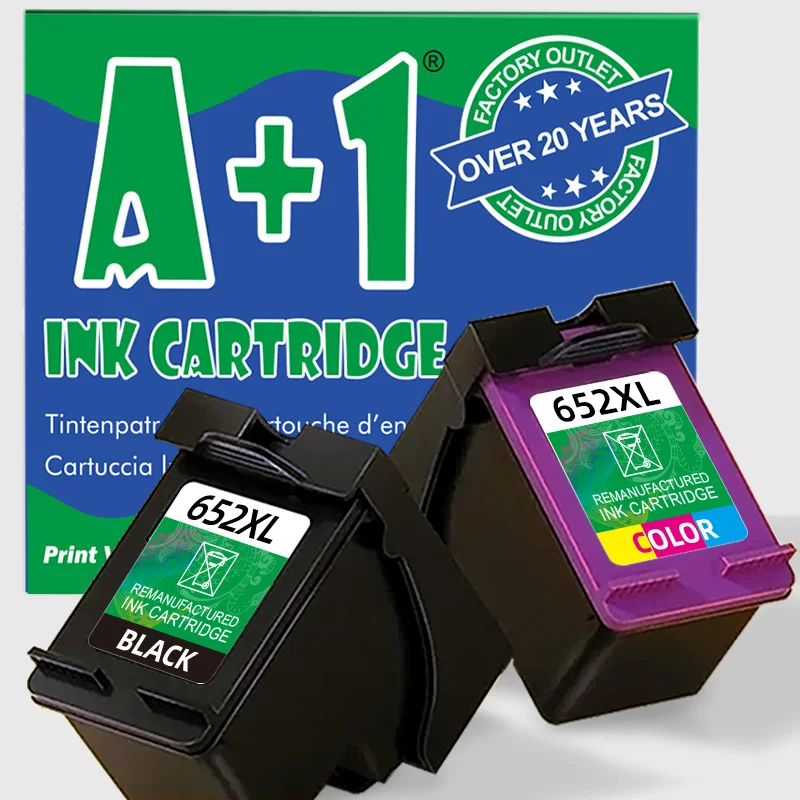 

652XL 652 Ink Cartridge Replacement for HP 652 XL for HP Deskjet 1115 1118 2135 2136 2138 3635 3636 3835 4535