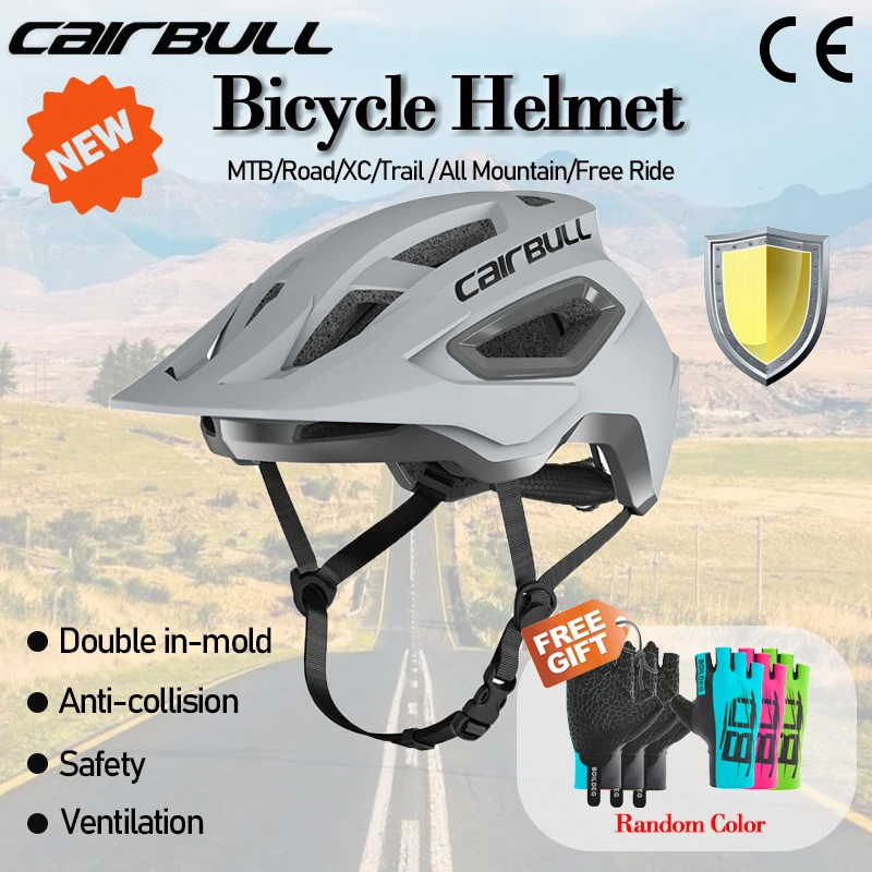 

CAIRBULL Ultralight MTB Bicycle Helmet CE Safety Sport Cycling Helmet PC+EPS Breathable Road Bike Helmets 55-63cm for Man Women