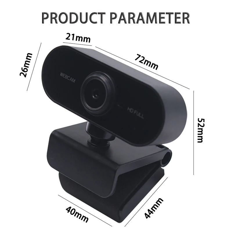HD Webcam 1080P with Microphone Rotatable Cameras Mini Computer PC WebCamera for Live Broadcast Video Calling Conference Work |