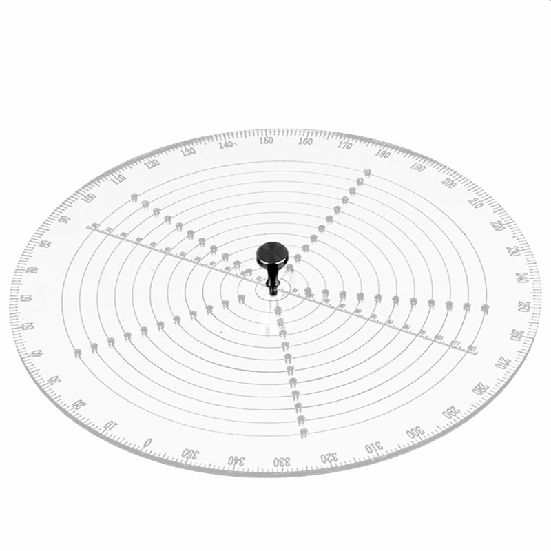 

8 Inch Round Center Finder Compass Versatile Center Finder with Stainless Steel Center Needle for Woodturning Art Craft
