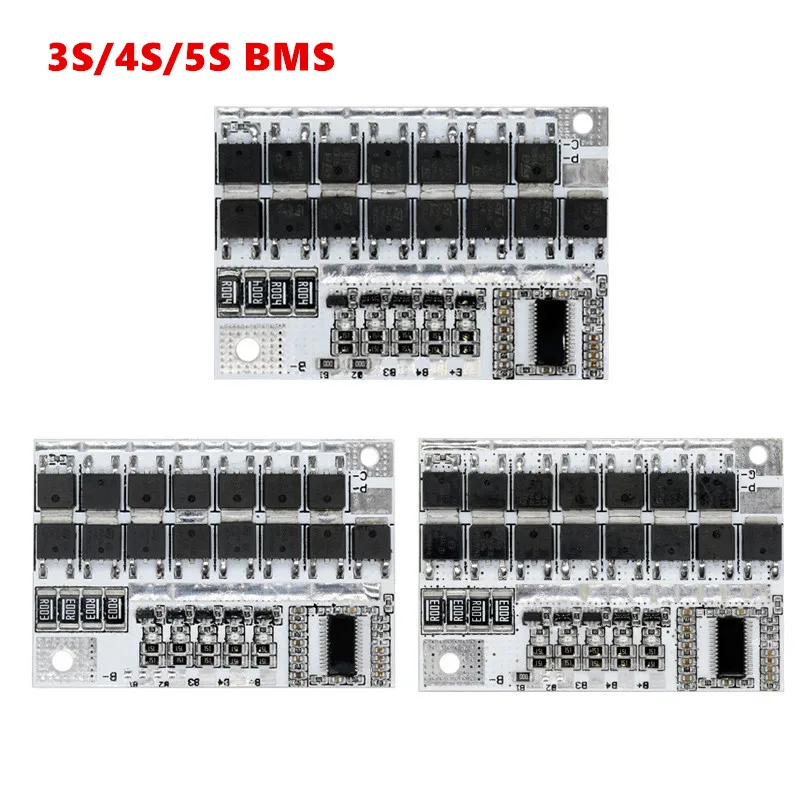 

3s/4s/5s Bms 12v 18v 21v 3.7v 100A Li-ion Lmo Ternary Lithium Battery Protection Circuit Board Li-polymer Balance Charging