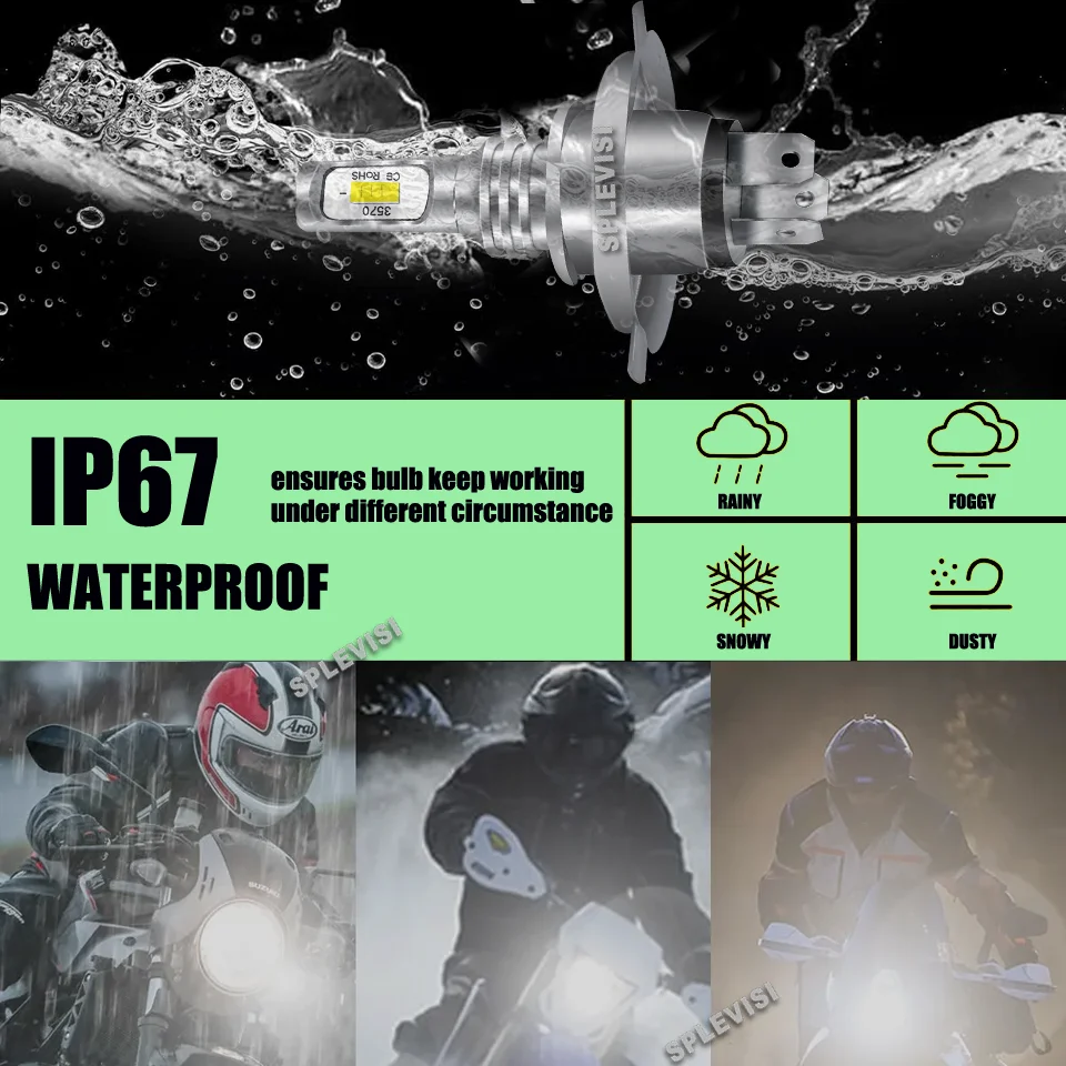 Светодиодная фара H4/9003 6000 К белая для Ski-Doo MXZ 670 1996-1999 800 2000-2007 550 550F 2002-2014 500 500SS 2001-2009