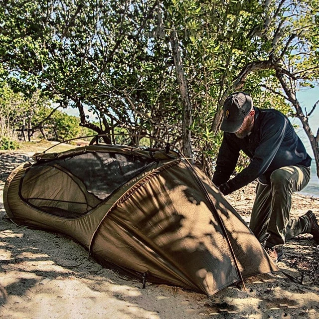 Outdoor Single Tactical Shelter Marching Bed Mosquito Net