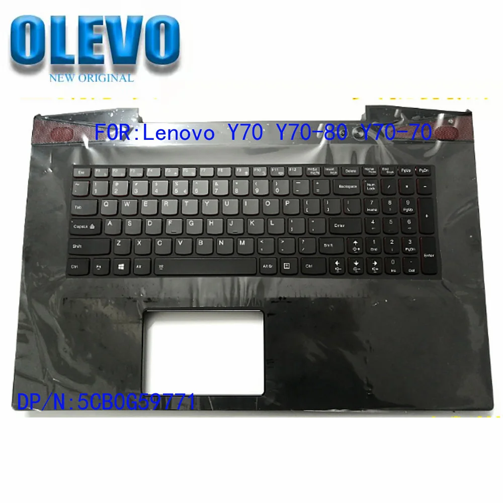 New Keyboard For Lenovo Y70 Y70-80 Y70-70 Laptop With Backlight Handheld Panel Touch 5cb0g59771 Notebook Case Upper Cover