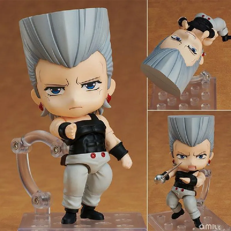 

JOJO's Bizarre Adventure Anime #1561 Jan Pierre Polnareff Action Figurine Model PVC Toys Figma Collection Boys Git 10cm Juguetes