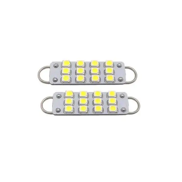 Белые 43 мм 211-2 212-2 214-2 578 12-SMD-3528 Светодиодные лампы для дверей постоянного тока 12 В