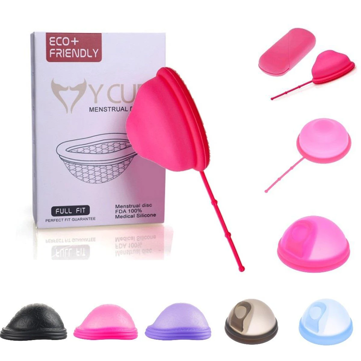 

Женский силиконовый плоский дизайн, сверхтонкий многоразовый диск, Менструальный поднос с язычком, плоский дизайн, Сверхтонкая стерилизац...