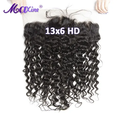 24-дюймовые 13x6 HD кружевные фронтальные волны воды человеческие волосы HD прозрачные кружевные фронтальные предварительно выщипанные невидимые фронтальные 13x6 Hd кружева