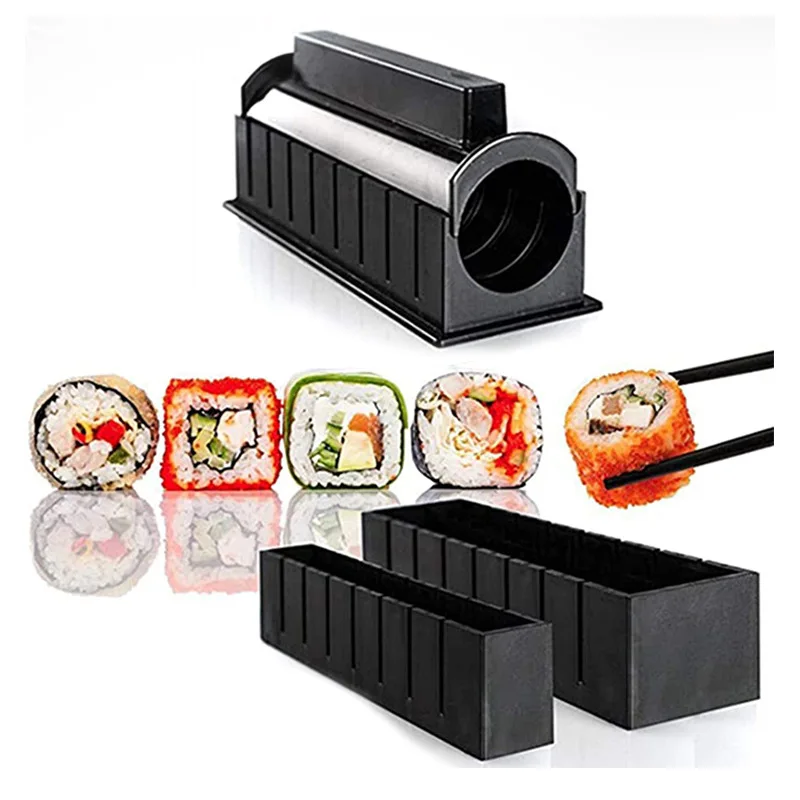 

10 Pcs/Set Sushi Making Tool DIY Kitchen Sushi Rice Ball Kimbap Rice Processor Sushi Accessories Baking Tools Bento Accessories