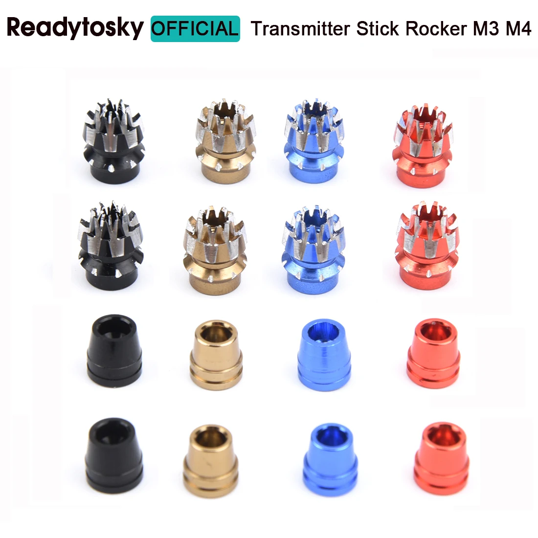 CNC 3D Антискользящая Рукоятка для передатчика M3 M4 3мм 4мм для радиоаппаратуры JR Transmitters Frsky X9D RC Gimbal