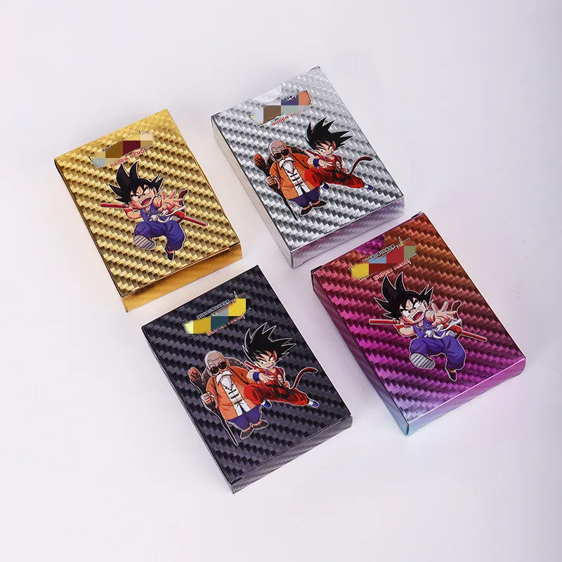 Фото Новое издание 2026 года: 55 золотых карт Dragon Ball (английская версия) — Гоку Супер Сайян, золотые фольгированные карты №1