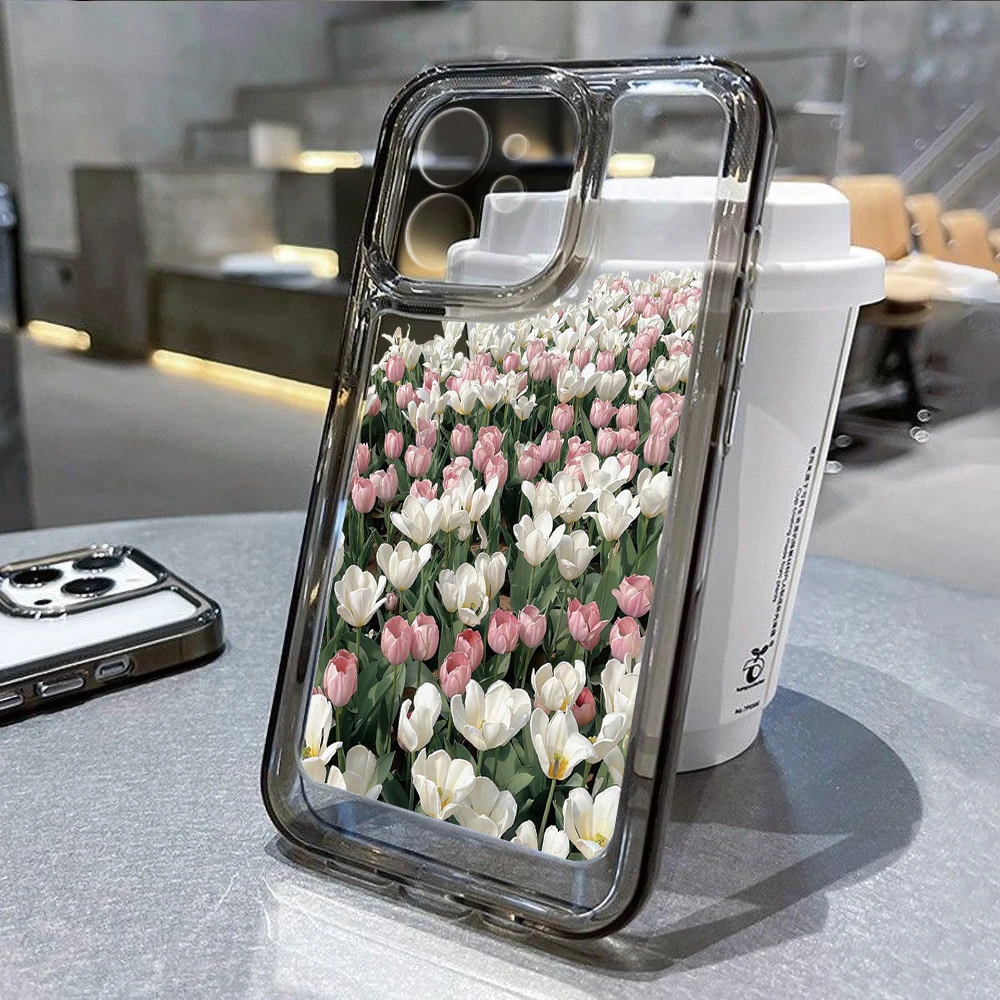 

Flower Clear Phone Case For iPhone 14 Pro Max Cases iPhone 11 12 13 14 7 8 Plus X XS Max XR SE 2022 2020 Fundas Soft Back Cover