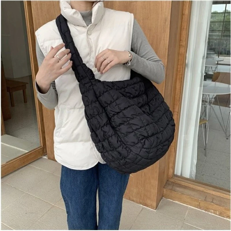 

Casual Big Capacity Shoulder Bags Luxury Women Designer Handbag Fashion Space Cotton Nylon 2023 Bag Tote Lady Shopper Pack